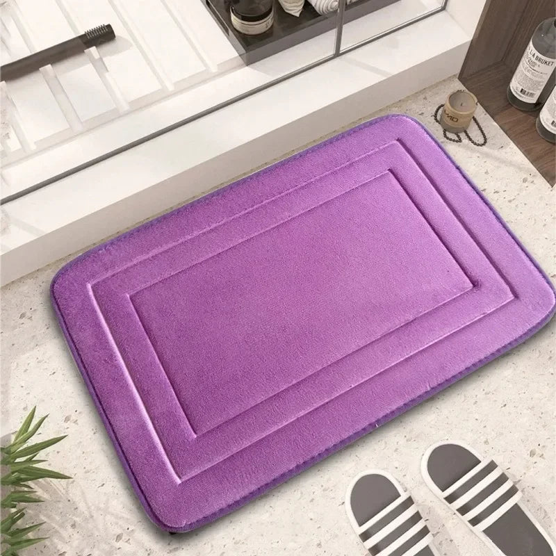 1PC Bath Mat & Bathroom Extra Thick & Soft Non Slip Super Absorbent Bathroom Rugs Bath Rug for Bathroom Floor Boden Matte 발매트