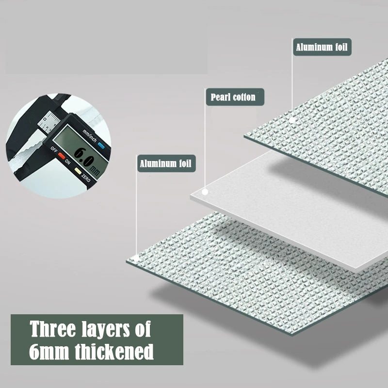Home Windows Sunshades Anti-UV Aluminum Foil Shading Screen Sunshine Room Shading Board Keep Warm Film Balcony Privacy Pad