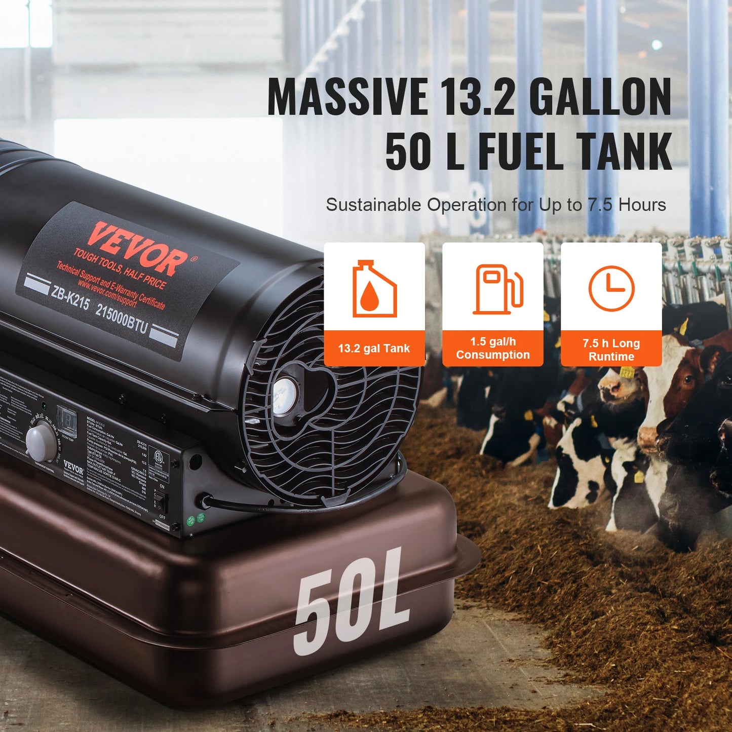 Portable Forced Air Diesel Heater – Torpedo Style Heavy-duty, energy-efficient space heater with thermostat and fuel tank. Ideal for garages, workshops, and outdoor heating.