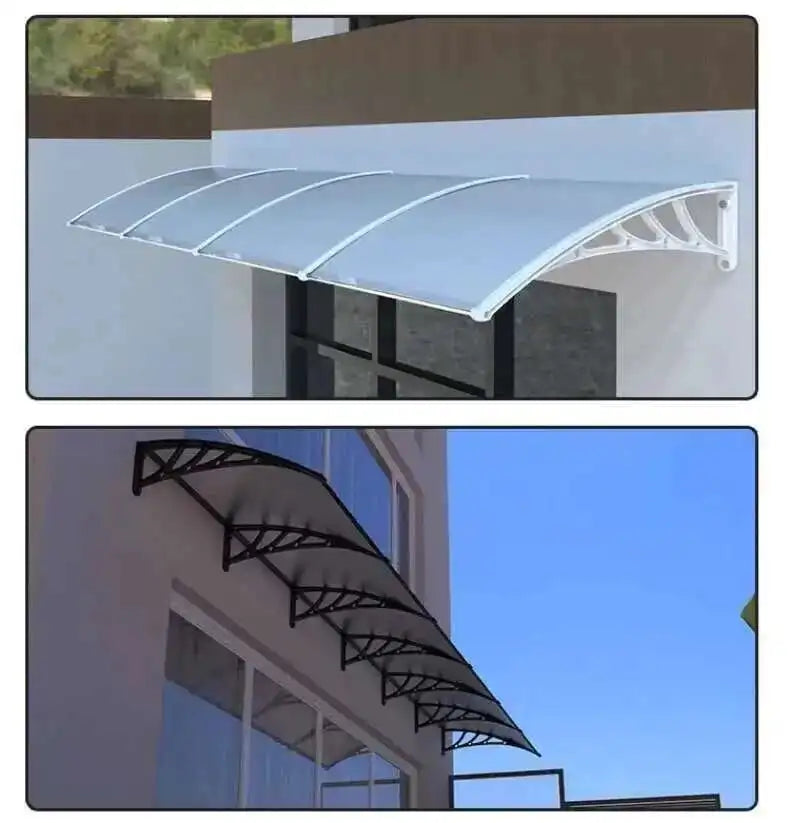 Fashionable Aluminum-plastic Panel Awnings for Outdoor Rainproof UV-proof Silent Awning Modern Simple Awnings for Door Head