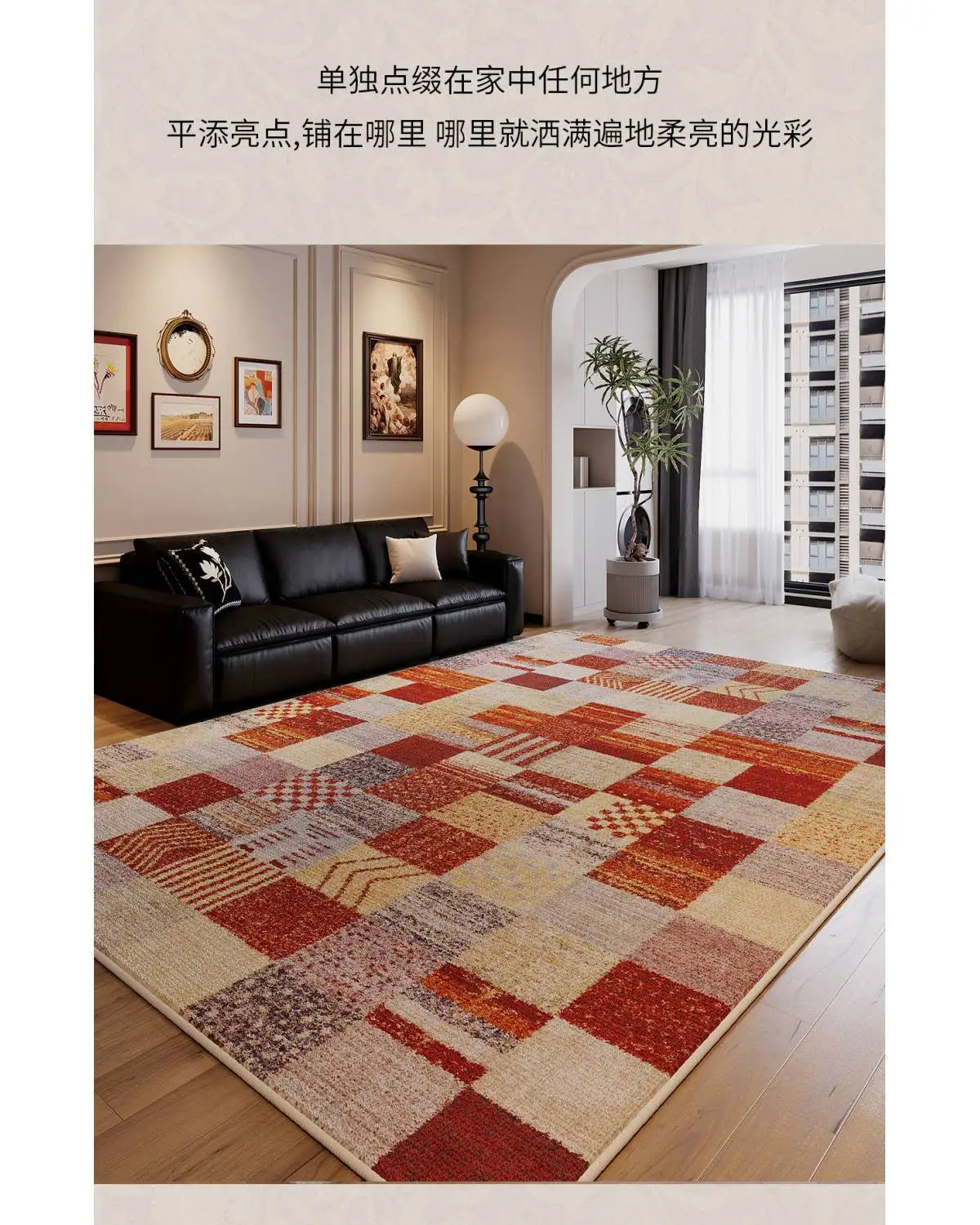 Moroccan Ethnic Style Living Room Rugs Luxury Cloakroom Antiskid Big Size Carpet Room Decoration Home Entrance Floor Soft Mats