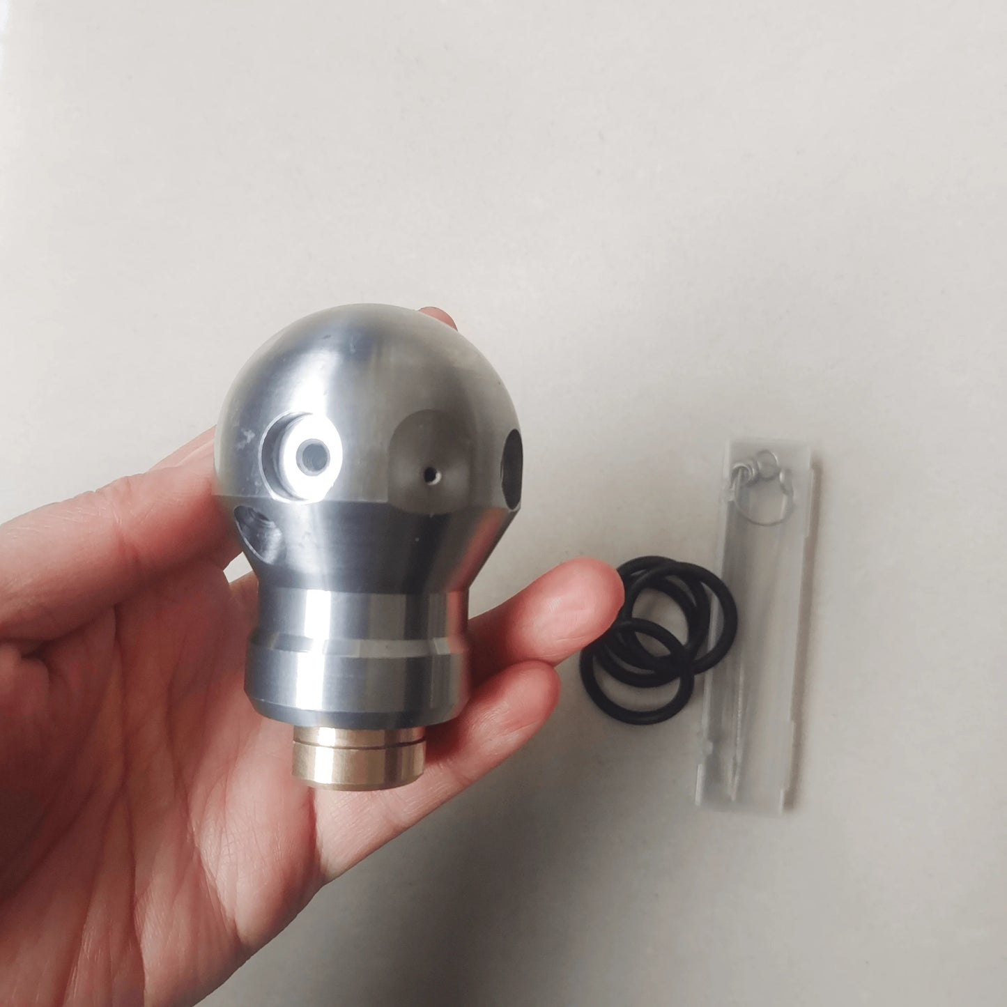 High quality ss sewer cleaning dredge cutter nozzle warthog high pressure washing WT-3/8 Rotating Ball spherical jetter nozzle