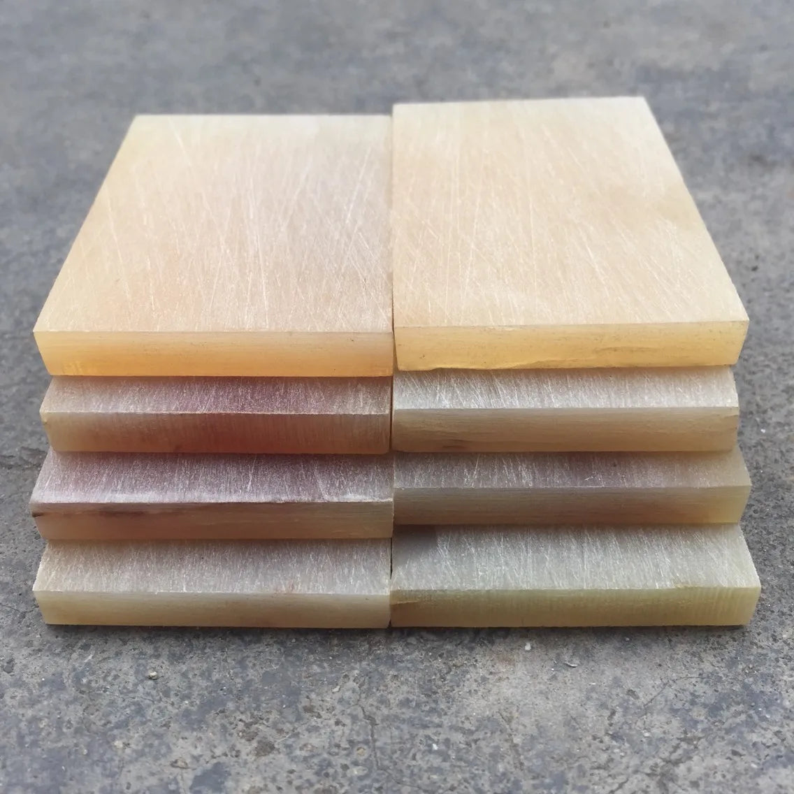 1PC Natural Black Buffalo Horn Sheet White Sheep Horn Knife Blanks Plate Scales Carving Patching Handle Material