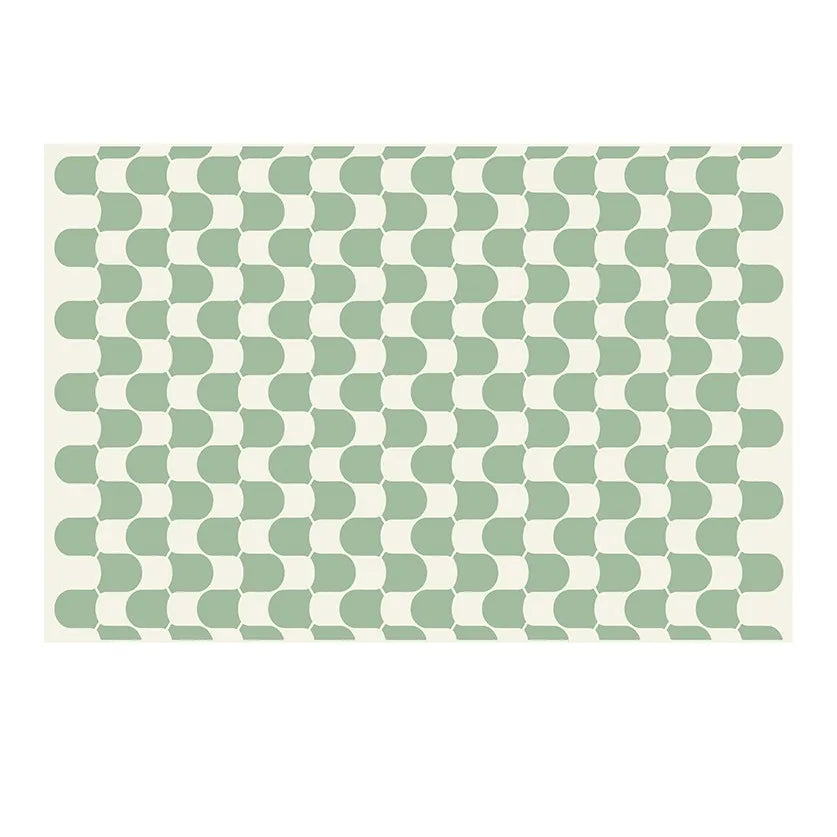 French Retro Rugs for Bedroom Checkerboard Living Room Decoration Carpet Ins Wind Plaid Bedside Floor Mat Large Area Plush Rug