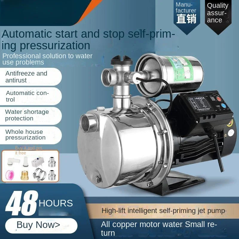 304 Stainless Steel Pump Household Digital Display Constant Pressure Booster Pump Tap Water Self Priming Pump