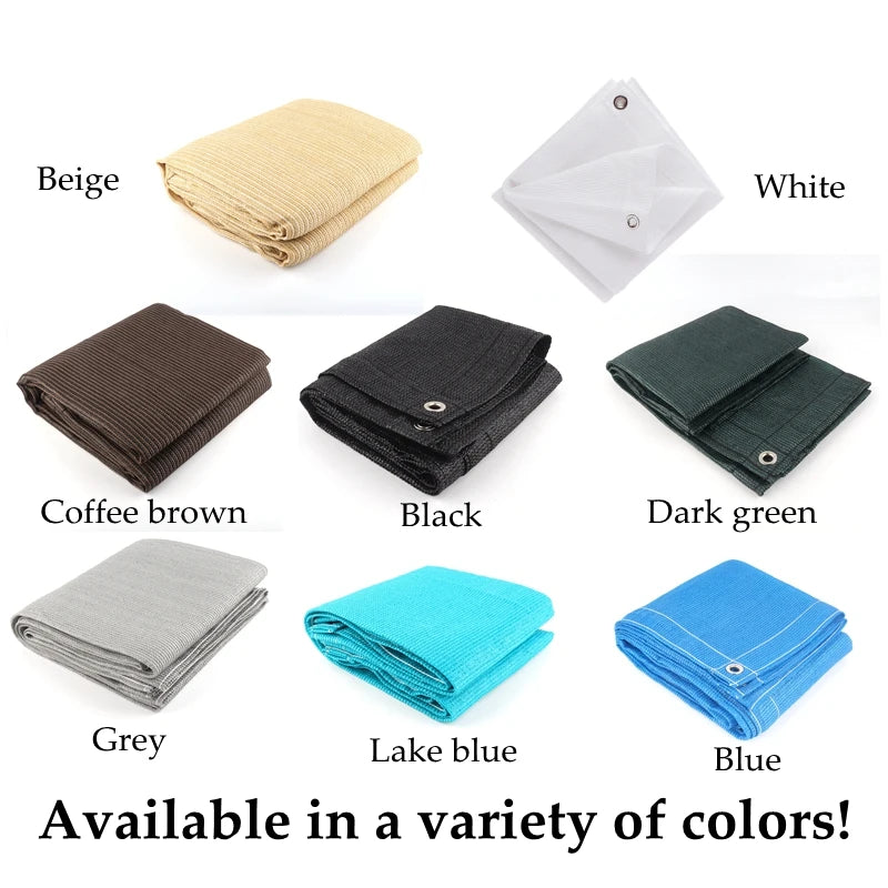 Balcony Privacy Screen Fence Netting 0.6/0.8/0.9/1.2/1.5m Height Patio Railing Fencing Cover UV-Resistant Garden Sunshade Net