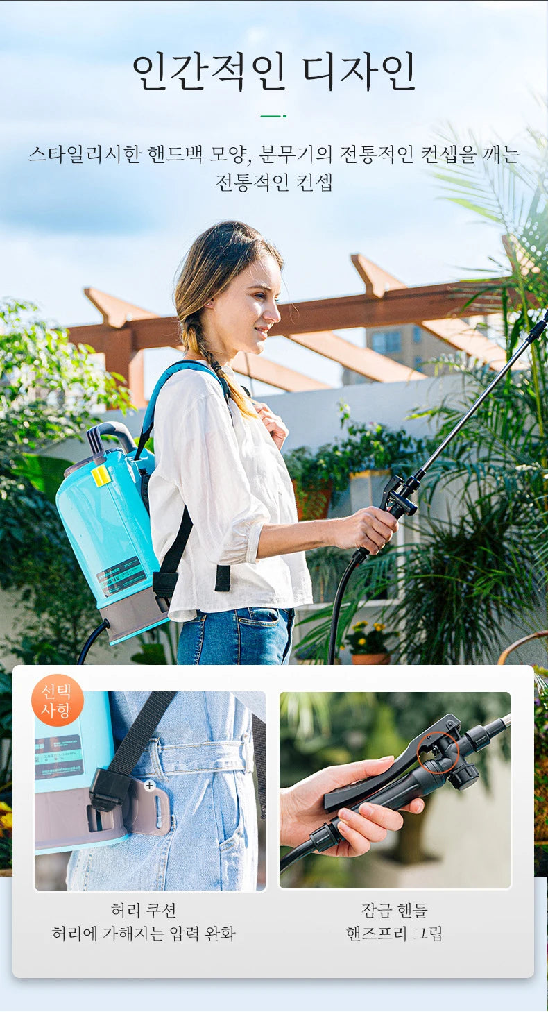 20L/10L/8L Electric Sprayer Back Irrigation Rechargeable Agricultural Gardening Tool High Pressure Atomizing Battery Sprayer