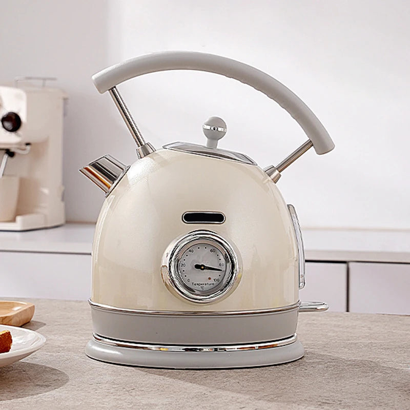 Long Spout Mouth Electric Kettle Stainless Steel Hot Water Temperature Control Meter Display Heating Boiler Pot Boiling Teapot