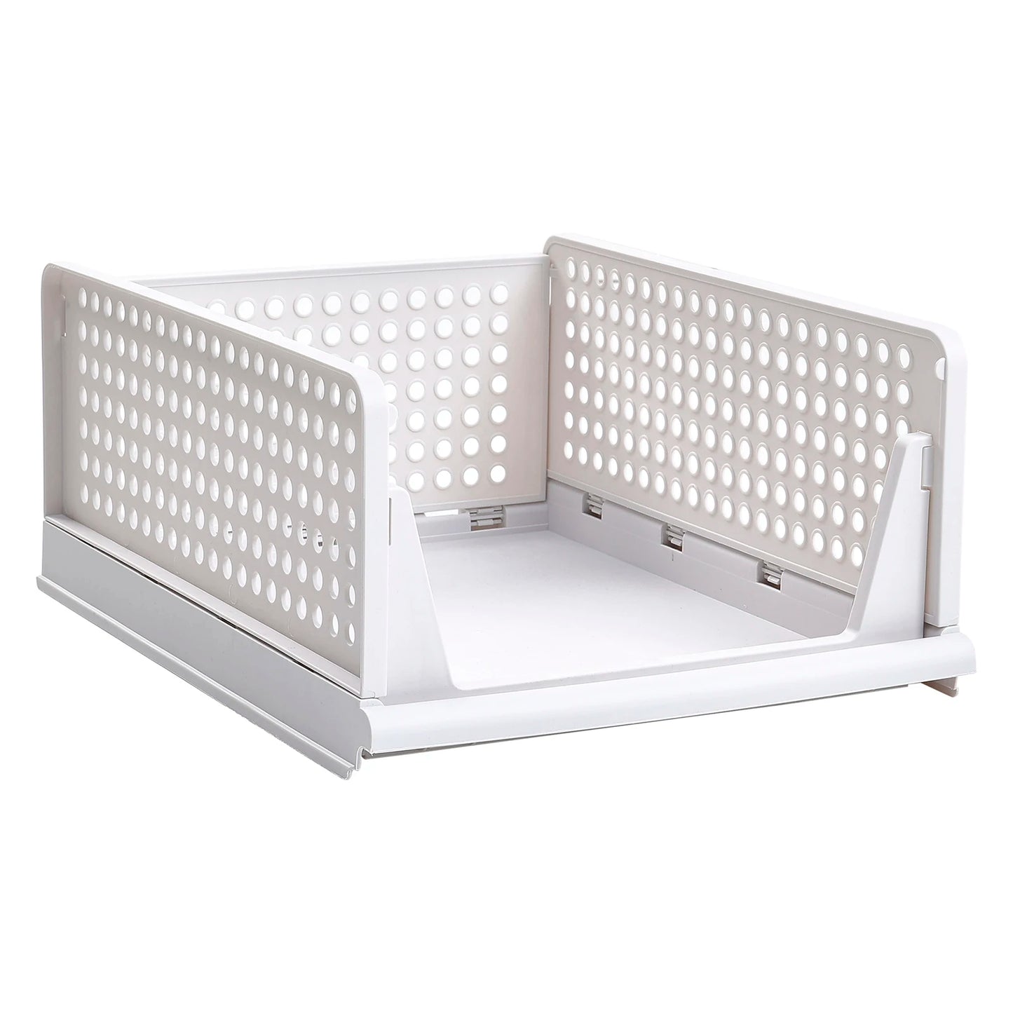 Voltsify Set of 4 Stackable PP Pull-Out Wardrobe Organiser Drawers