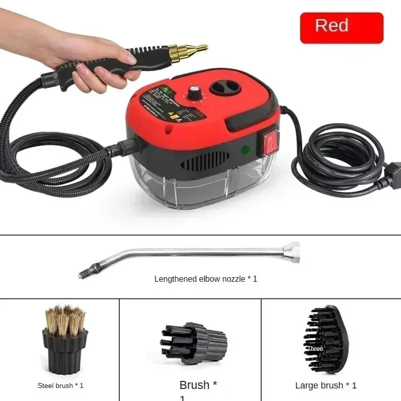 2500W High Pressure Steam Cleaner High Temperature Washing Machine for Home Air Conditioner Kitchen Hood Car Floor Cleaning Use