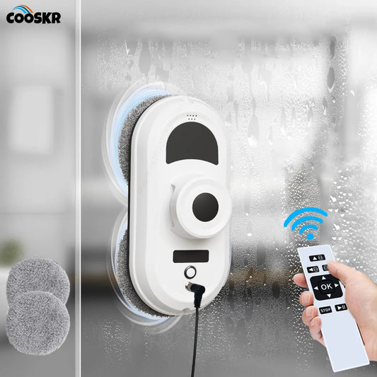Robotic Window Cleaner Intelligent Window Cleaner Robot Clean Glass Electric Window Washer Robot with Remote Control for Home
