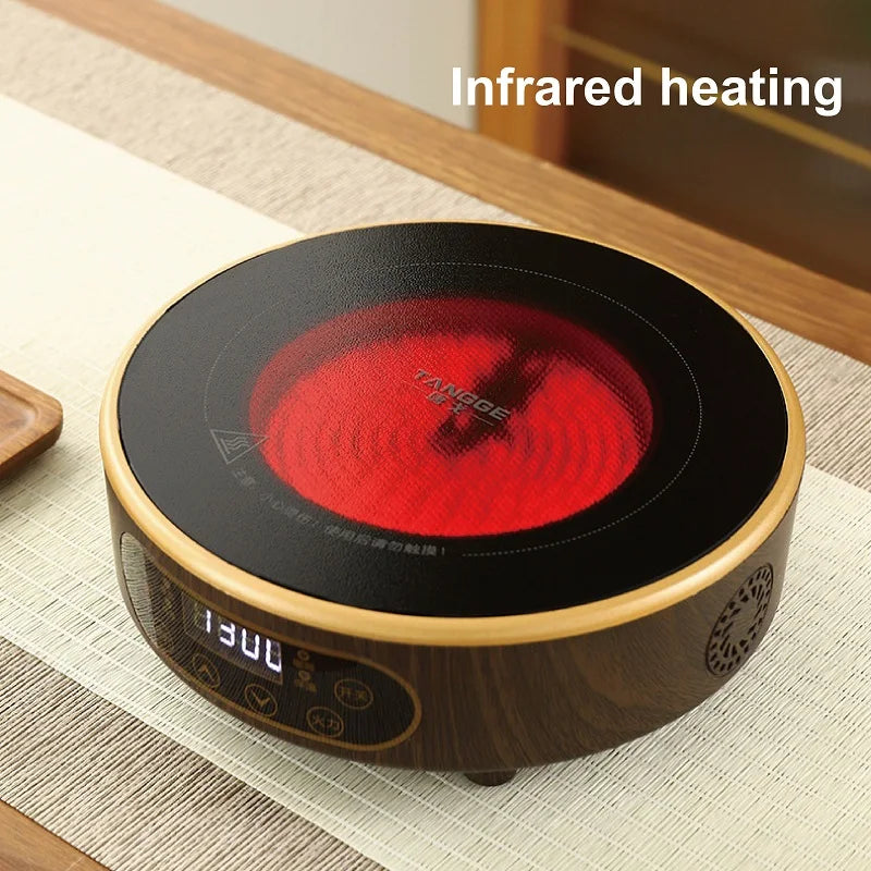 220V Electric Ceramic Stove Tea Stove Electric Hot Plate Heater Stove 7 Gear Heating Furnace Smart Tea Maker Water Boiler 1300W