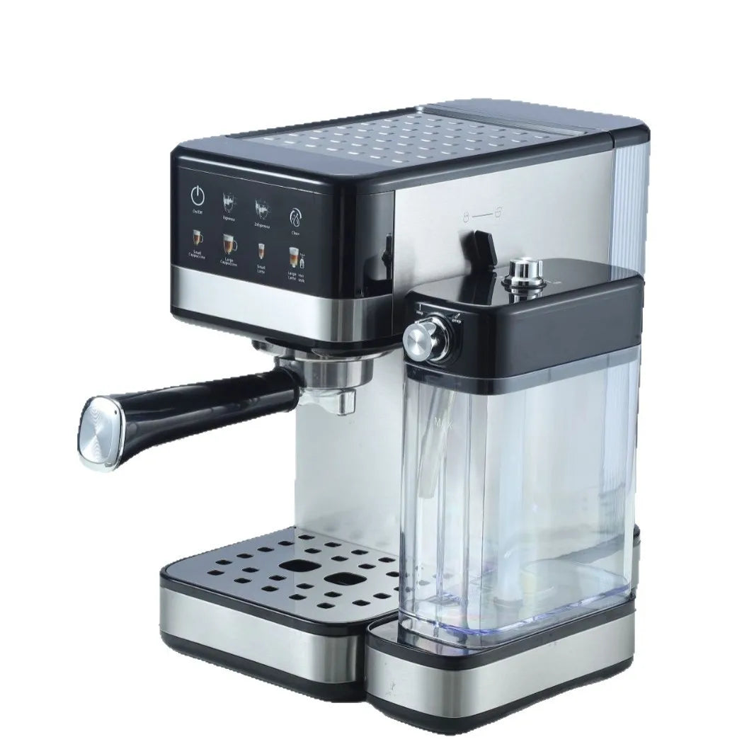 1350W Espresso coffee maker 20 Bar Semi-Automatic Screenbar Machine with Detachable Milk Tank & Water Tank Black