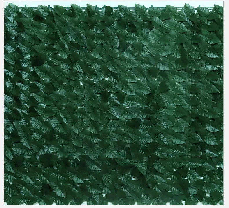 Artificial Leaf Privacy Fence Screen  Fake Hedge Panels Balcony Screen Ivy Leaves Fence Screen for Wall Garden Patio Decor