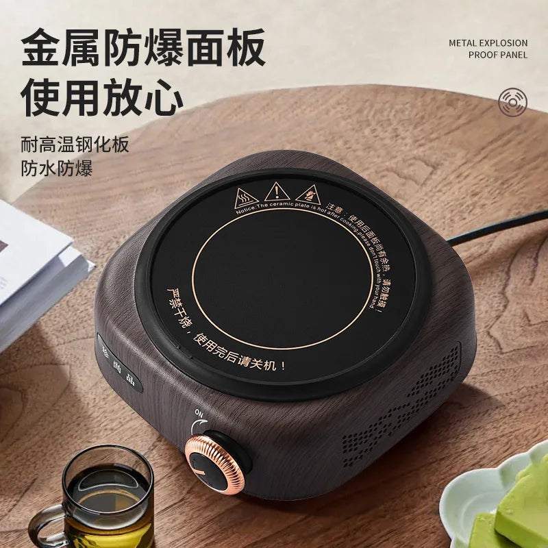New Electric Ceramic Stove with Right Side Knob Indoor Tea Kettle Home Use Tea Boiler Small Electric Kettle Quiet Tea Stove