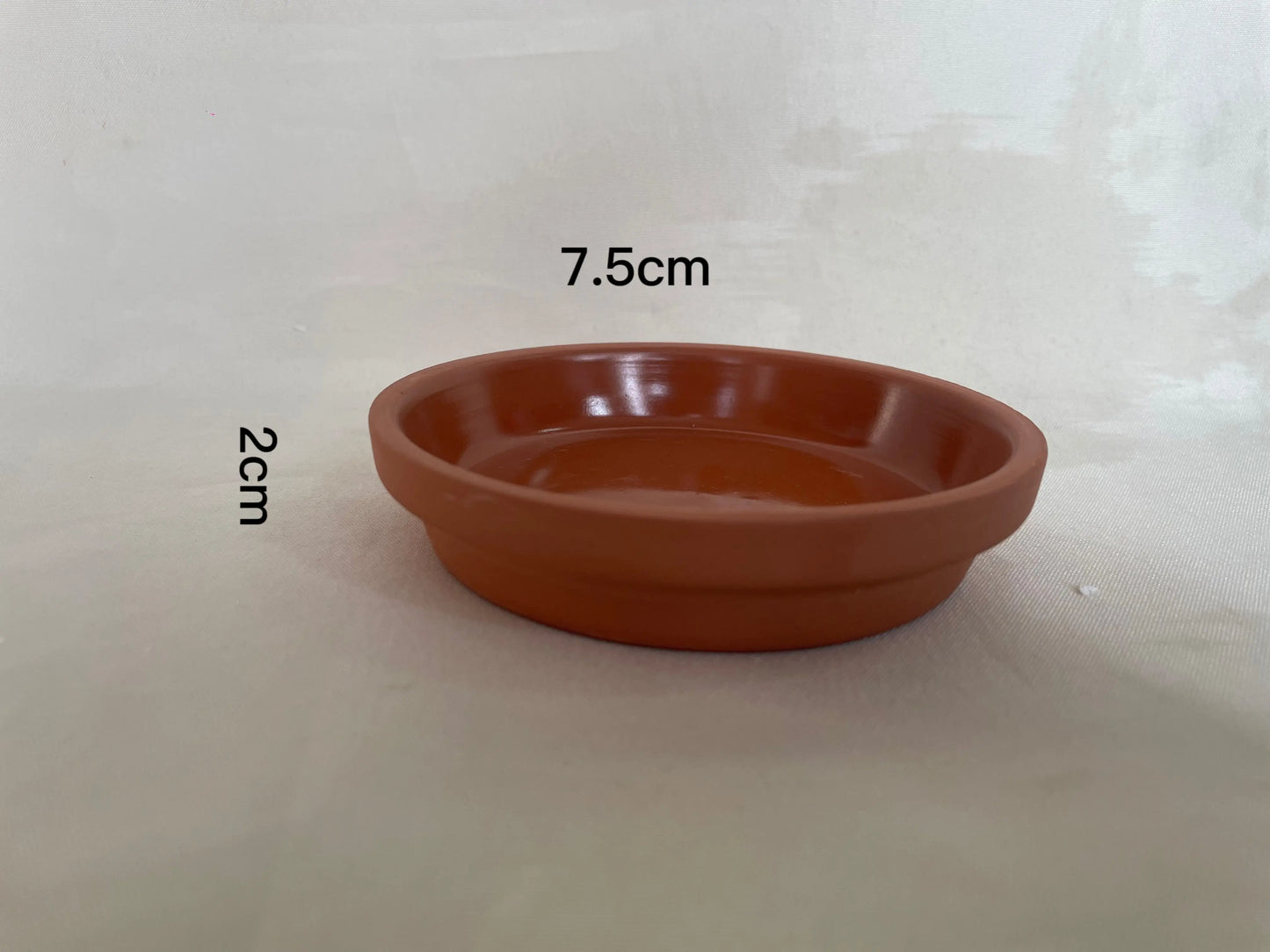 24pcs Terra Cotta Saucer, 3-inch Small Mini Clay Pots Tray, Suitable for 3inch, 2.5inch, 2inch Succulents Nursery Pots