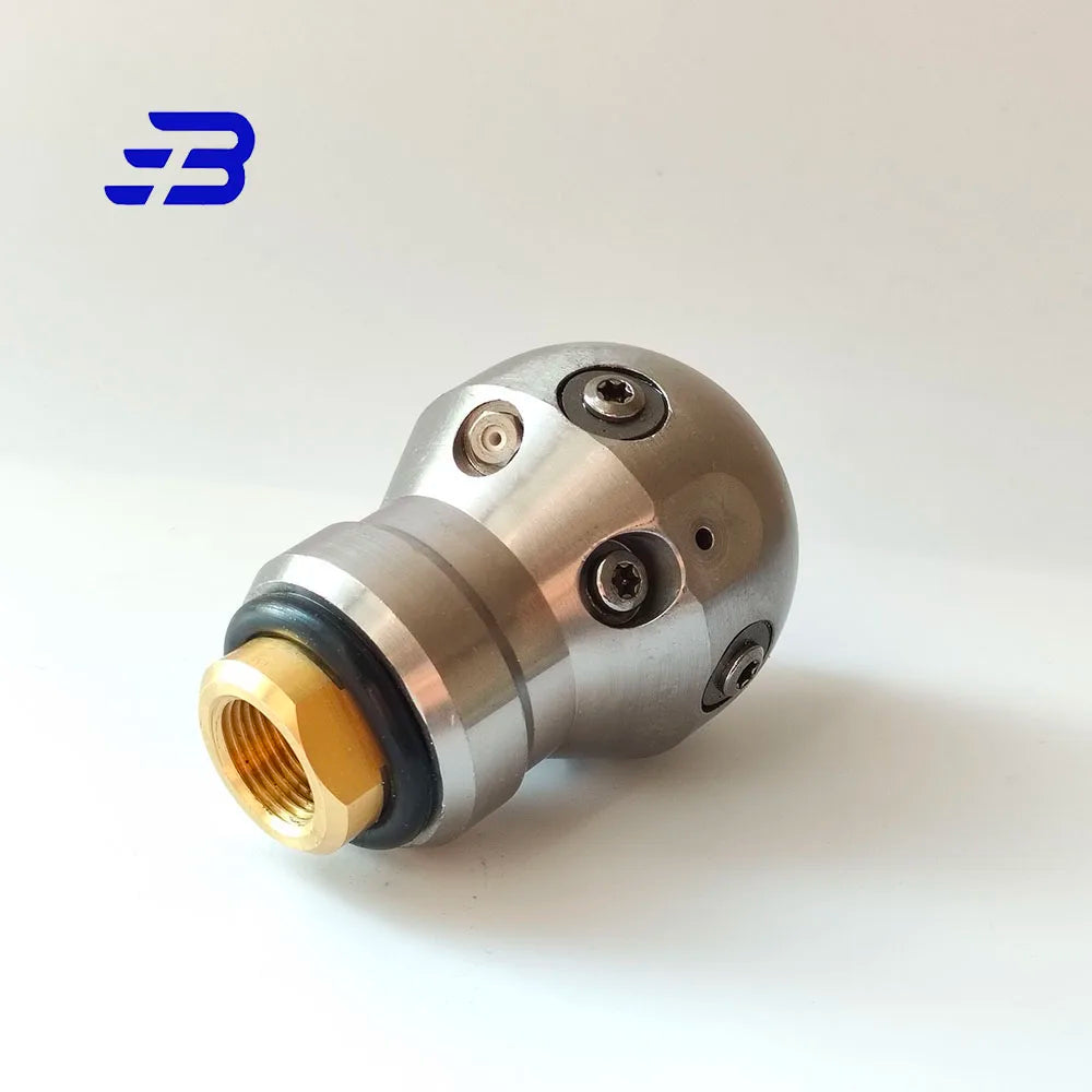 high pressure washing sewer cleaning dredge cutter nozzle WT-3/8 Rotating Ball spherical jetter nozzle