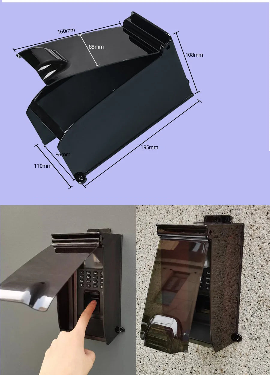 Outdoor Rainproof Cover  Flip cover protective case Keyless Password Lock Waterproof  Tank For Door Lock Doorbell sunshade shell