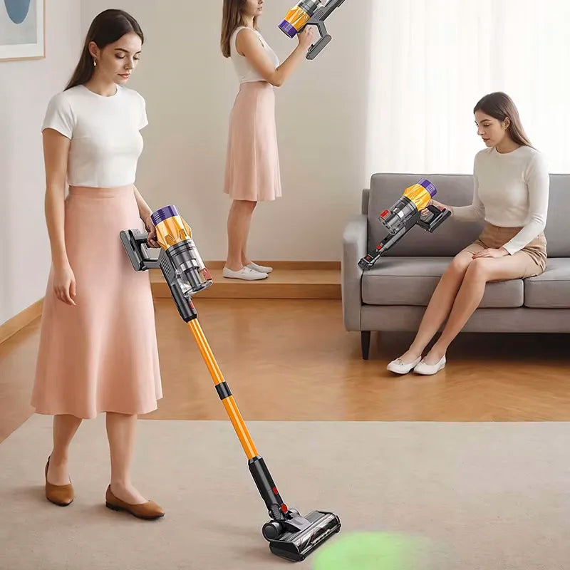 Newest 50kPa Wireless Vacuum Cleaner 550W Brushless motor Touchscreen Removable Battery 3 Power Mode Rechargeable Vacuum Cleaner