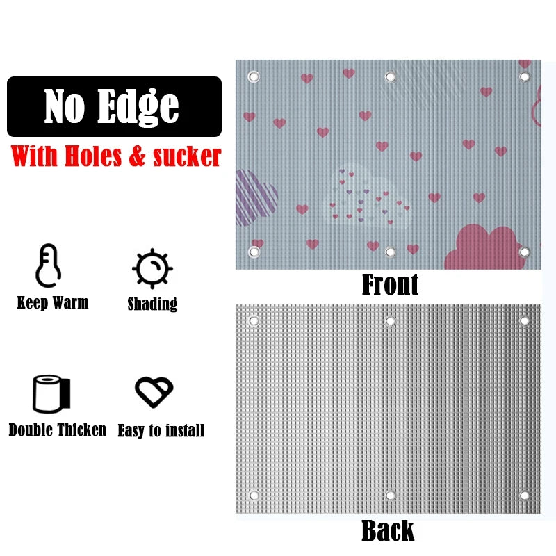 Home Windows Sunshades Anti-UV Aluminum Foil Shading Screen Sunshine Room Shading Board Keep Warm Film Balcony Privacy Pad