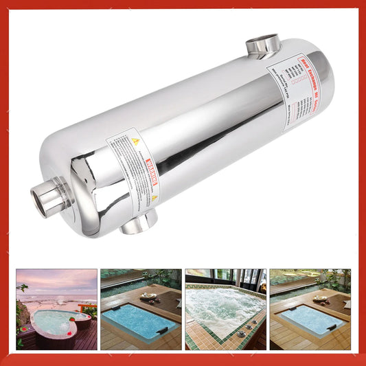 60KW Swimming Pool Heat Exchanger SPA Thermostat Heater Pool Circulating Heating Equipment Pool Heat Exchange Equipment