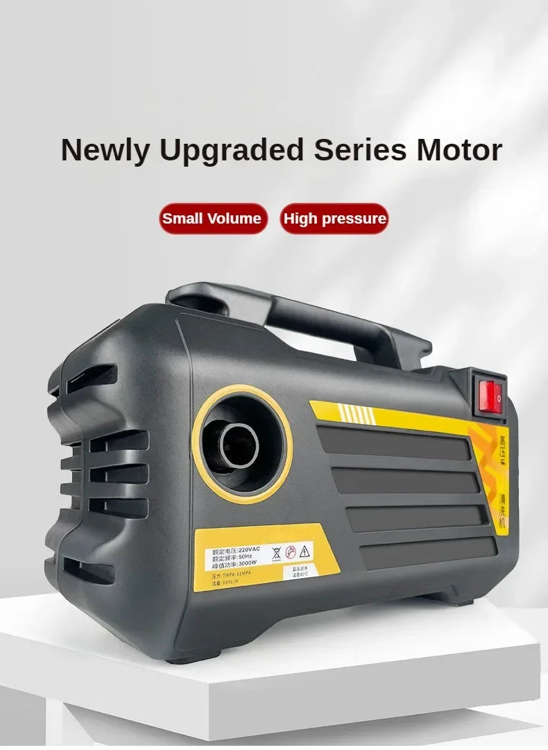 3000W Electric Pressure Washer High Power 220V/110V Car Wash Gun Home Garden Cleaning Tool with Adjustable Nozzle