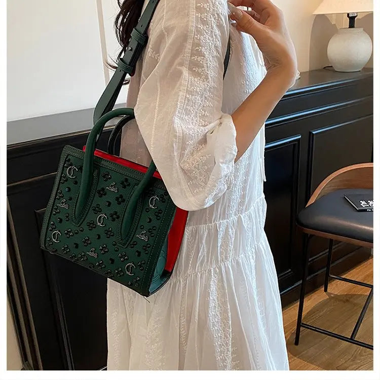 2026 Retro Hollow Out Tote Bag for Women, Large Capacity Canvas Shopper Bag, Fashion Shoulder Bag Crossbody Purse for Daily Use