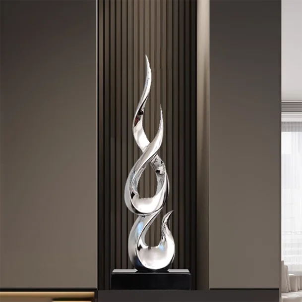 Marble Base Resin Sculpture Fenghshui Decoration Housewarming Gifts Home Livingroom Ornaments Office Study Accessories Crafts
