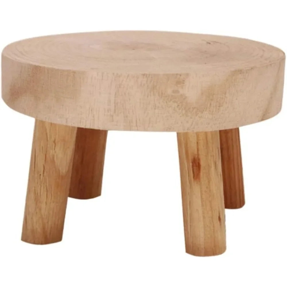 Wooden Plant  Flower Pot Base Holder Stool For Indoor Outdoor Flower Pot Stand Free Standing Bonsai Holder Home Balcony14*9*6CM