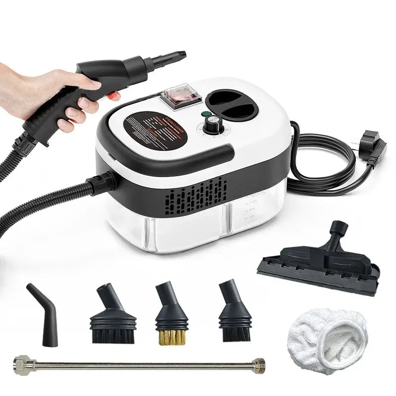 2500W High Pressure Steam Cleaner High Temperature Washing Machine for Home Air Conditioner Kitchen Hood Car Floor Cleaning Use