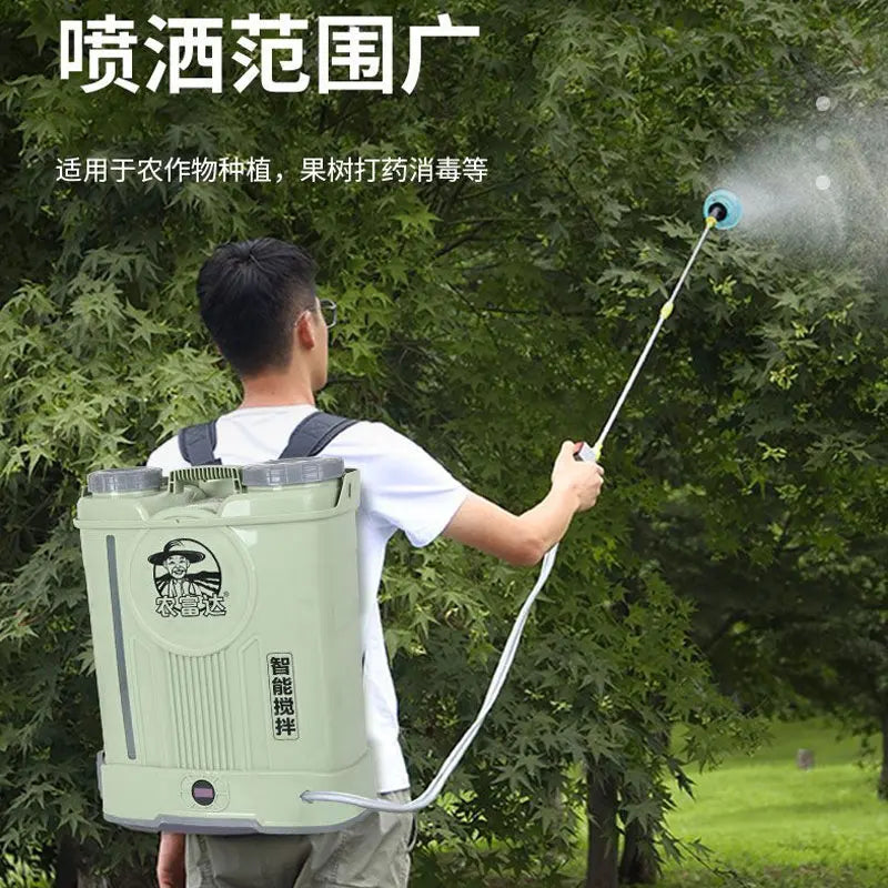 NEW Upgrade 100A Large Capacity Lithium Battery Electric Stirring Sprayer Full-automatic High Pressure Garden Irrigation Sprayer