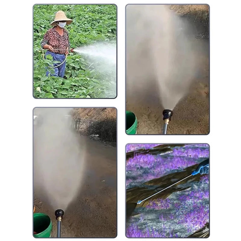 12V 24V 220V Fruit Tree Electric Watering Pump Portable Agricultural High Pressure Double Cylinder Plunger Dosing Machine Pump