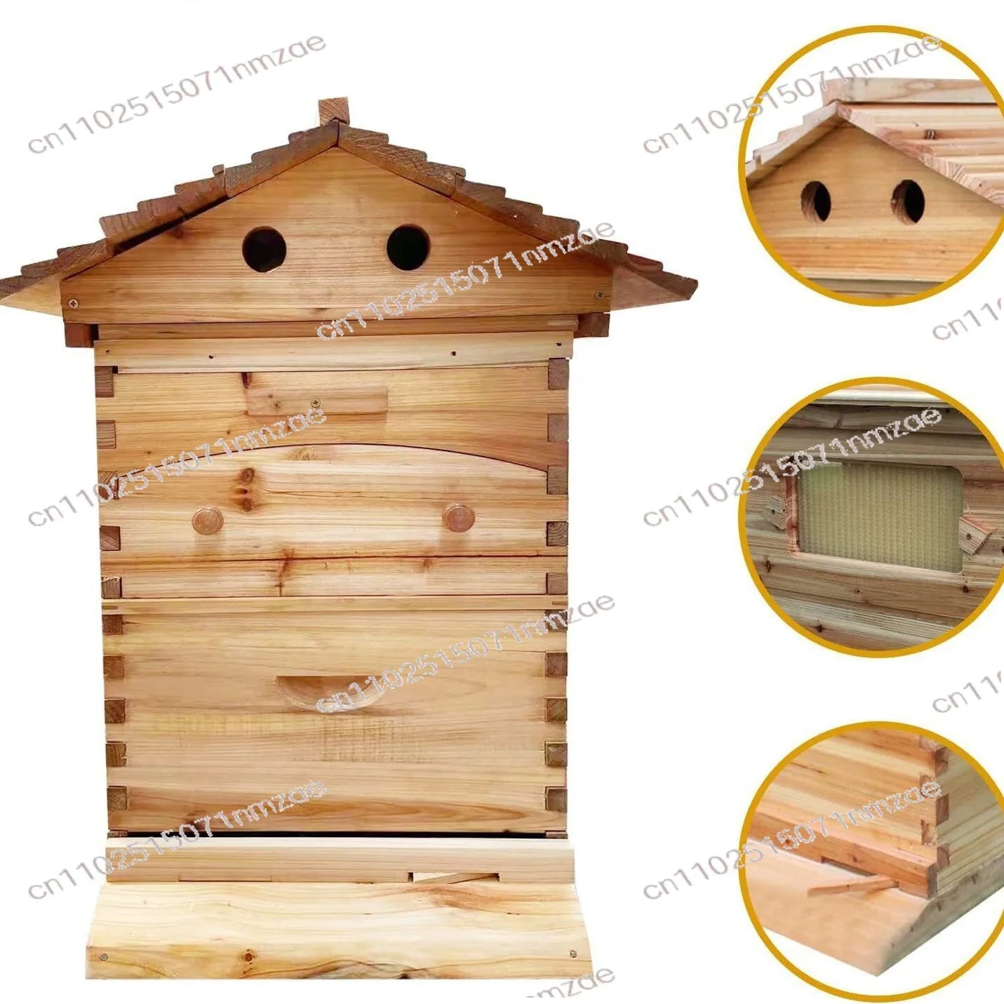 Automatic Honey Flow Hive - Complete Beekeeping Equipment with 7 Plastic Bee Frames