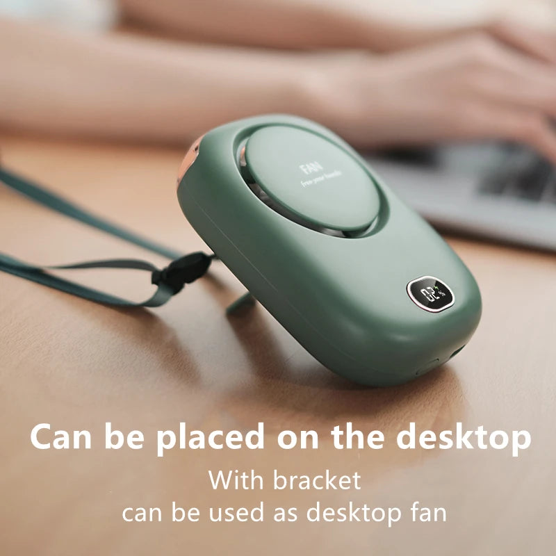 New Mini Portable Fan Portable Rechargeable Bladeless Turbo Ultea Quiet Student Hand Held Fan Outdoor Spotes Travel