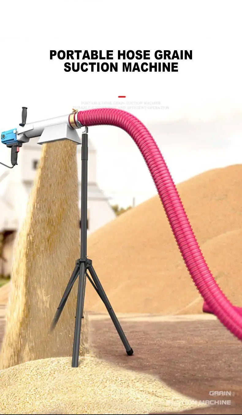 Large Suction Auger Screw Conveyor Grain Suction Machine Feeding Conveyor Hose Car Loader Grain Machine Thickened Tendon Tube