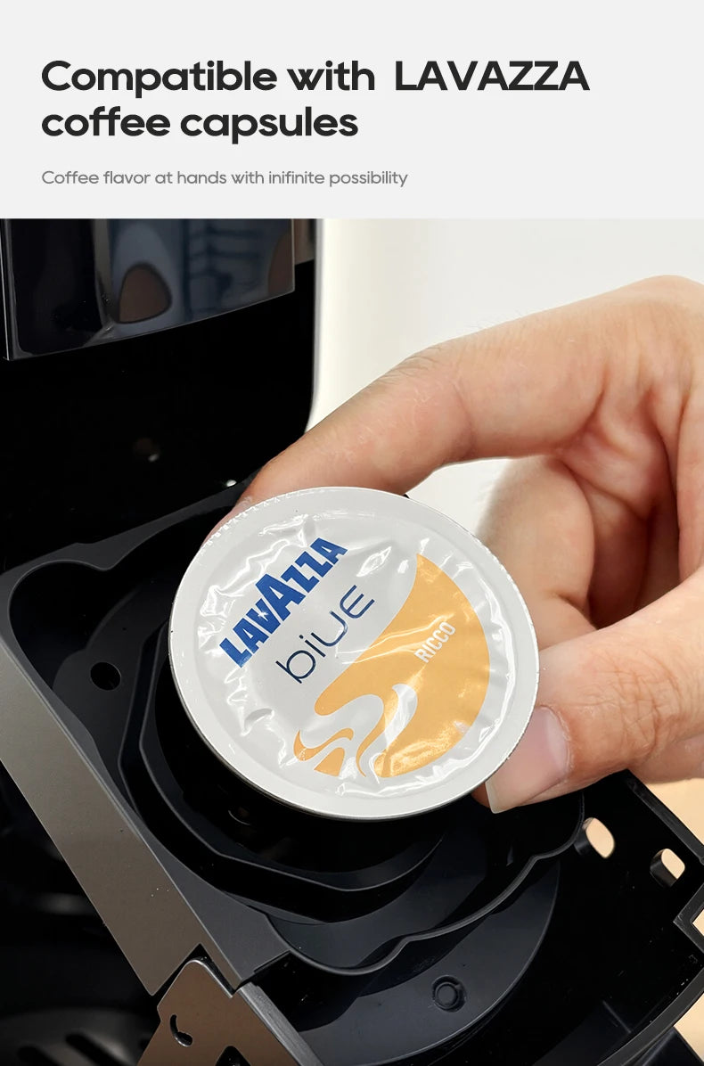 HiBREW 5in1 Capsule Coffee Machine Hot/Cold Espresso Cafetera Cappuccino Coffee Maker Lavaza Dolce Gusto Nespresso Powder H2C