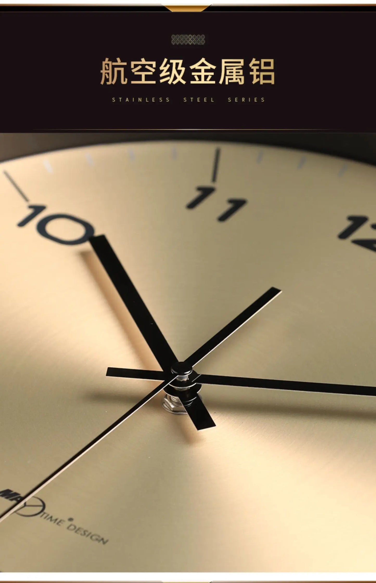 New modern simple solid wood wall clock living room household wall decoration clock