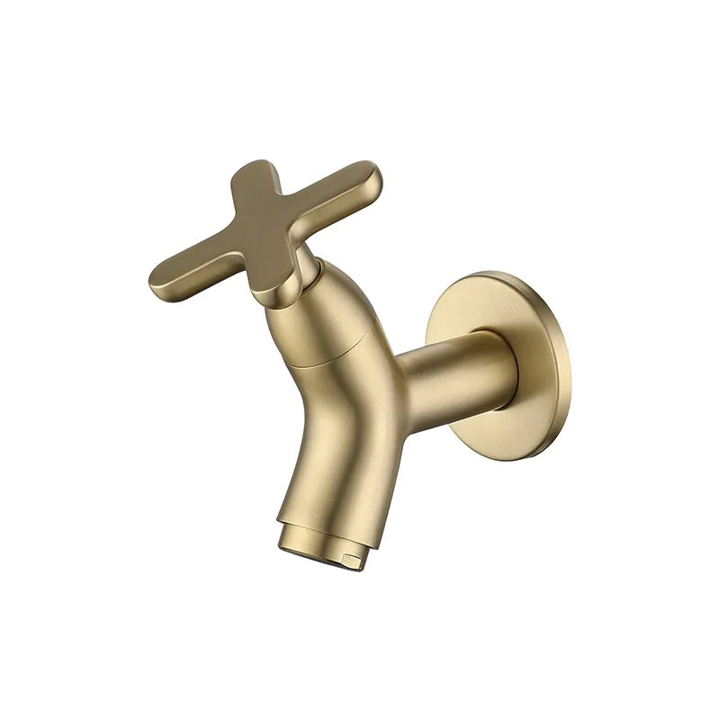Wall Mounted Basin Faucet Mop Pool Brass Tap Outdoor Garden Faucet Single Cold Water Bathroom Accessories Kitchen Sink Faucets