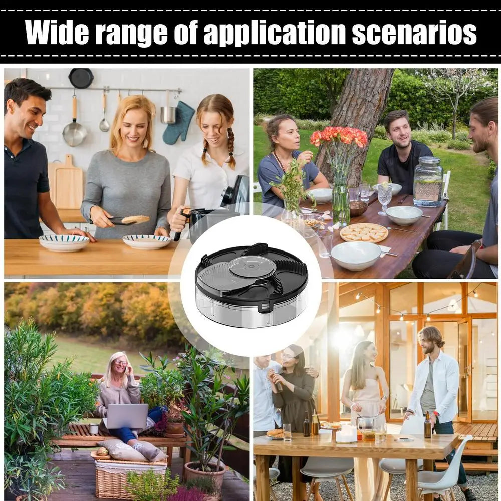 Electric Fly Trap Automatic Indoor Fly Traps Control Rechargeable Repel Tool Silent Household Flying Control For Home Patios