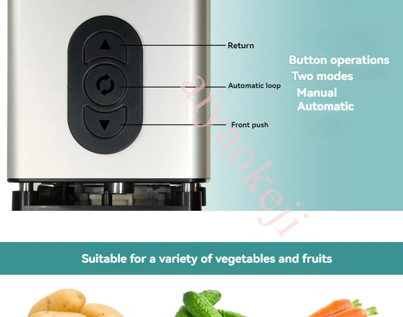 110V-240V Commercial Electric Potato Cutter Potato Chip Cutter French Fries Vegetable Cutting Machine Food Processor