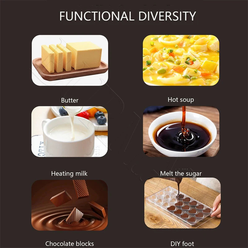 Electric Chocolate Melting Machine Furnace Tempering Machine Heating Stove 110V 220V