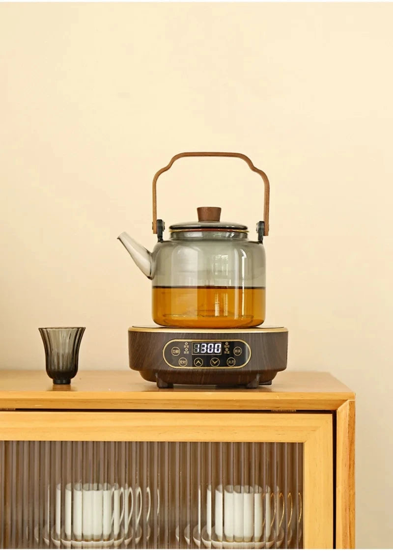 220V Electric Ceramic Stove Tea Stove Electric Hot Plate Heater Stove 7 Gear Heating Furnace Smart Tea Maker Water Boiler 1300W