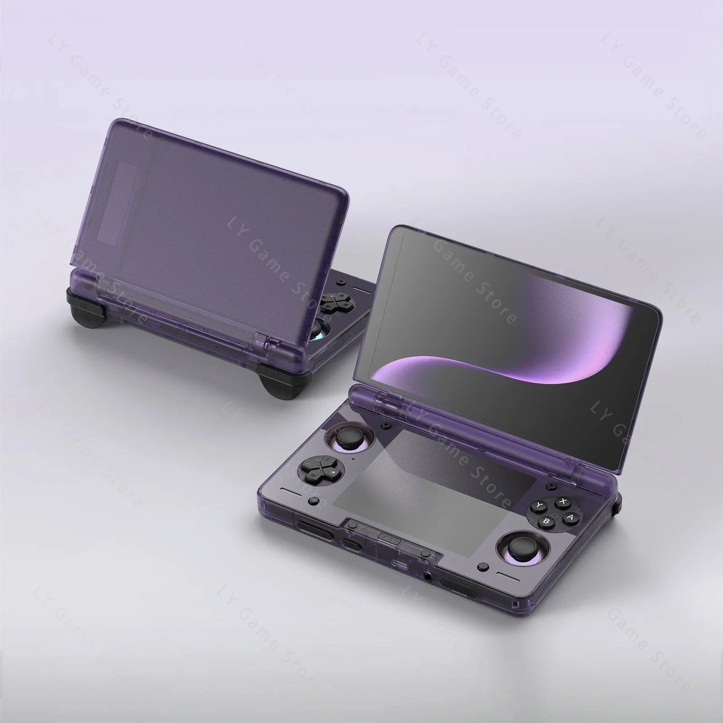 Thor 6” Handheld Gaming Console Dual OLED Screens Powered by Qualcomm Snapdragon CPU and Android 13, with a 6000mAh battery and hall stick controls for an immersive gaming experience on the go.