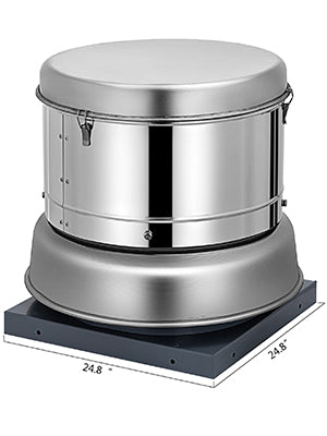 SucceBuy 1400/2400 CFM Roof Fan Up-blast Restaurant Exhaust Fans with High Speed 250W