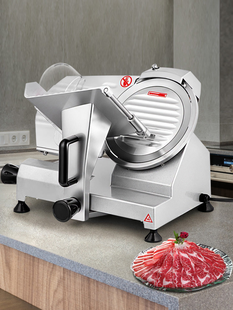 SucceBuy Meat Slicer 200W/240W/320W/340W Electric Deli Food Slicer Adjustable Thickness Commercial and Home Use Cut Meat Cheese