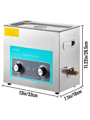 SucceBuy 6L Knob Ultrasonic Vinyl Record Cleaner Portable Washing Machine Ultrasound Dishwasher Contact Lenses Dental Jewelry