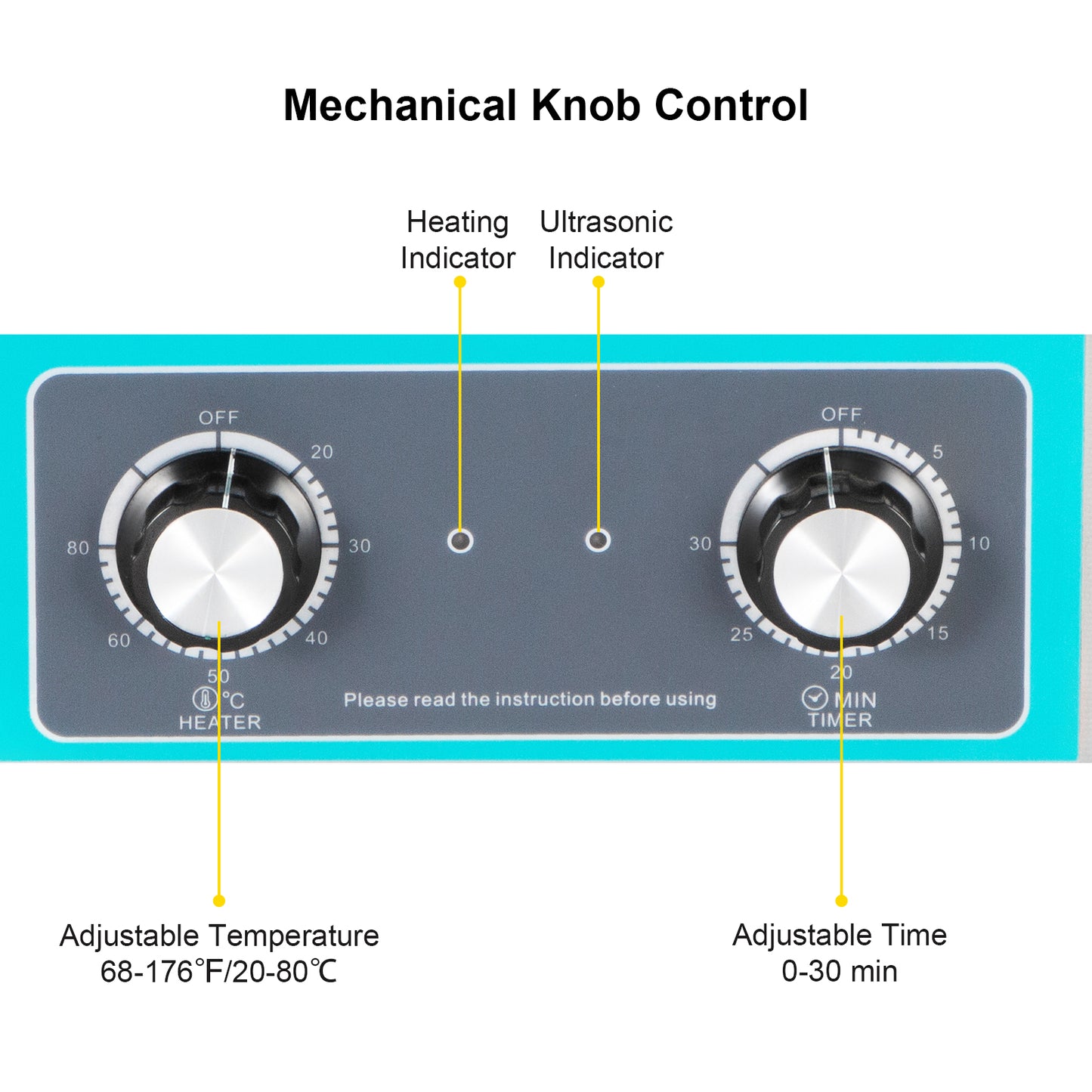 SucceBuy 6L Knob Ultrasonic Vinyl Record Cleaner Portable Washing Machine Ultrasound Dishwasher Contact Lenses Dental Jewelry